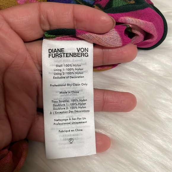 Diane Von Furstenberg Christy Ruched Floral Stretch-Mesh Skirt - Picture 10 of 10